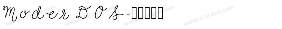 Moder DOS字体转换